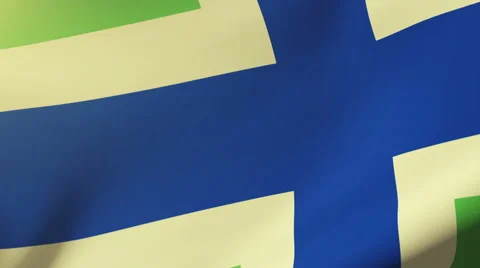 Gloucestershire flag waving in the wind. Looping sun rises style.  Animation Stock-Footage 48312191