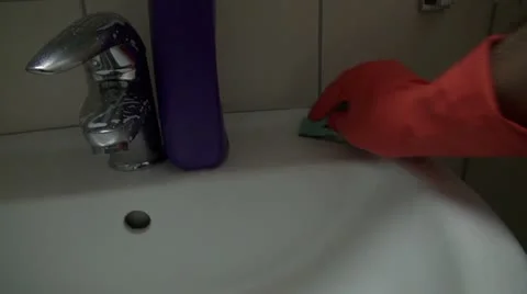 Glove and sponge Video stock 20461179