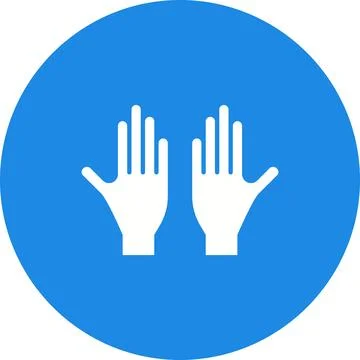 Glove icon vector image. Stock Illustration