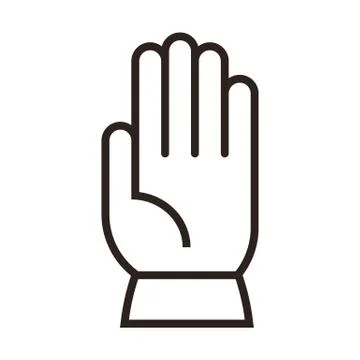 Glove sign Stock Illustration