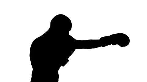 Gloved Shadow Boxing Looping Stock Footage 8970363