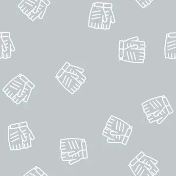Gloves bicyclist line vector seamless pattern Illustrazione stock