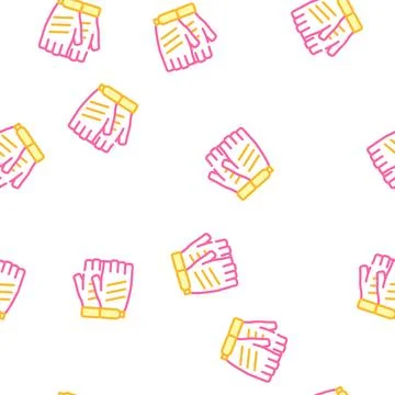 Gloves bicyclist vector seamless pattern Illustrazione stock