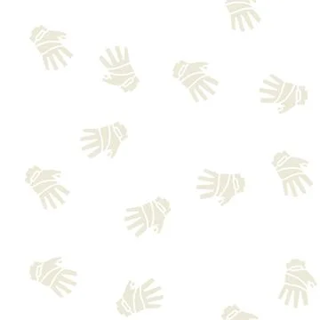 Gloves cyclist accessory glyph seamless pattern Stock Illustration