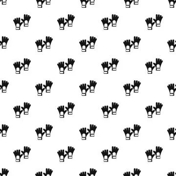 Gloves of goalkeeper pattern vector Illustrazione stock