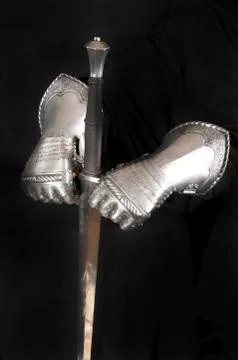 Gloves knight Stock Photos