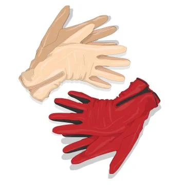Gloves set vector Stock Illustration