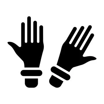 Gloves Vector Icon Design Illustration Stock Illustration