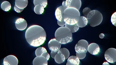 Glow 3D Spin Ball Lens Flare Shadow Effect Moving Video stock 101645345