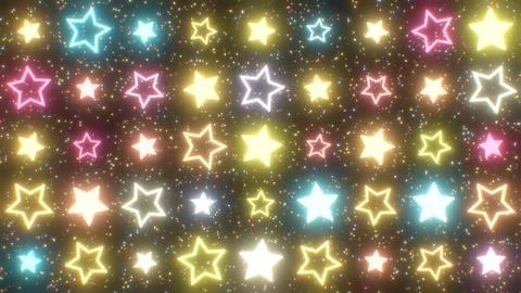 Glow Array of Glowing Stars Shimmering Lights Illuminate Cosmic Sky Illustrazione stock