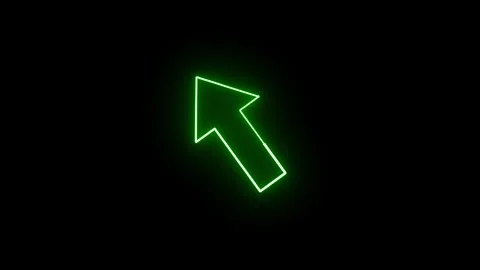 Glow Arrow Icon Animation – Dynamic Motion Graphic Design Stock Footage 282577276
