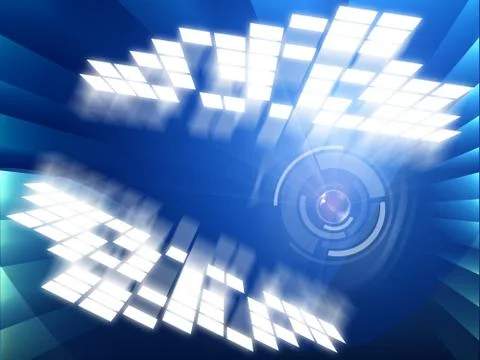 Glow background indicates light burst and glaring Stock Illustration