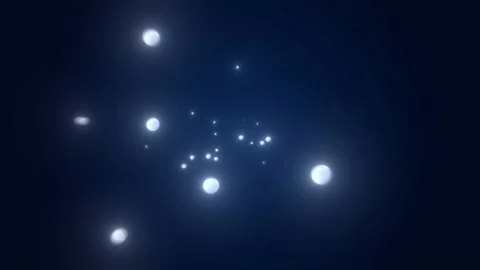Glow balls Full HD Background loop 50 FPS in to space 動画素材 238726000
