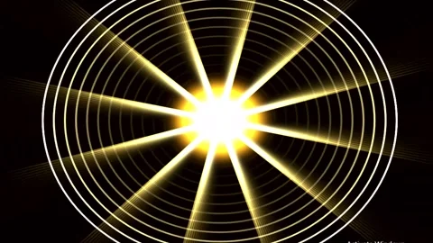 Glow bloom expanding with subtle light flares during dark ambient backgroun.. 스톡 동영상 346812141