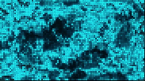 Glow blue digital grid abstract technology background Video stock 260904240