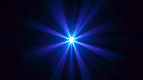 Glow blue light effect set, lens flare, explosion, glitter, line, sun flash 스톡 일러스트