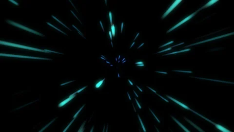 Glow Blue Light Speed like a cosmic rays motion background. Stock Footage 129171906