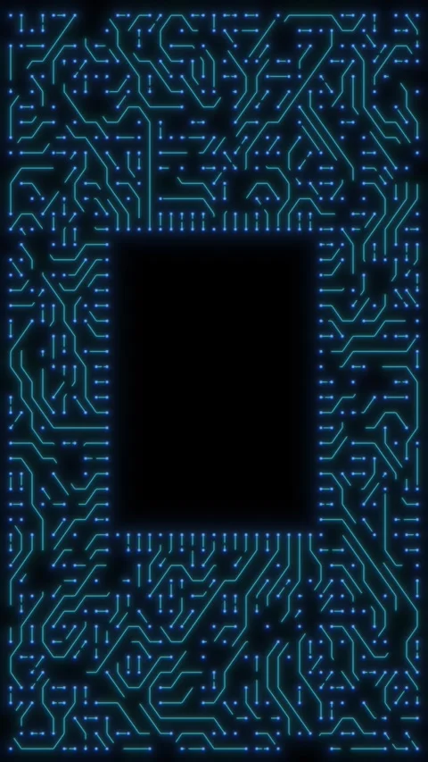 Glow Blue Loop Animation Of Flat Microel Stock Video Pond5