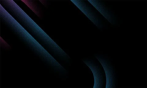 Glow blue minimal lines abstract futuristic tech background Illustrazione stock