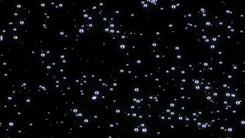 Glow bubbles of champagne.3d animation of bubbles moving and floating on a black Video stock 98608104