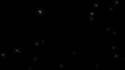 Glow bubbles of champagne.Animation of bubbles moving and floating on a black Stock Footage 104653854