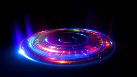 Glow circle Stock Footage 89618139