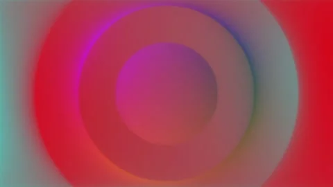 Glow Circle Shape Spectrum Color Gradient Moving Trendy Sphere Loop Background Stock Footage 130274006