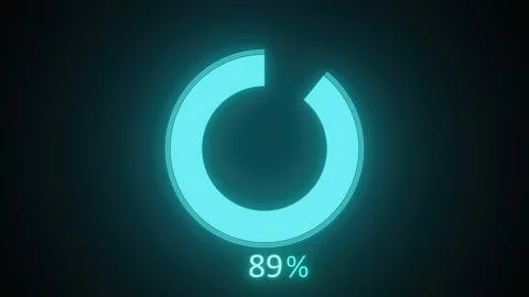 Glow Circular loading Illustrazione stock