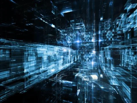 Glow of City Stock Illustration