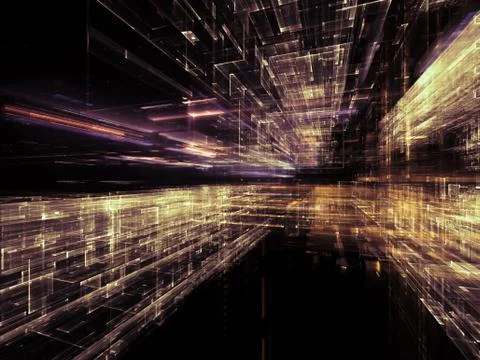 Glow of City Stock Illustration