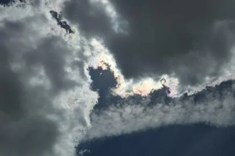 Glow in the cloud 写真素材