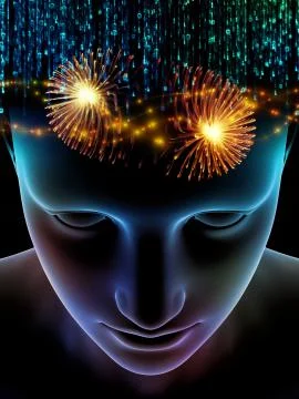 Glow of Consciousness Stock Illustration