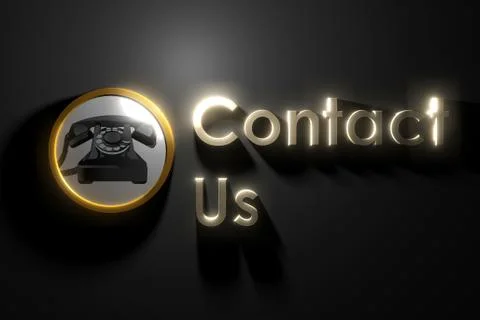 Glow contact us Stock-Illustration