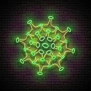 Glow Coronavirus Pathogen Illustrazione stock