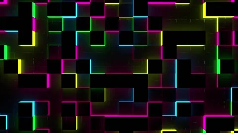 Glow Cubes Background Stock Footage 87254440
