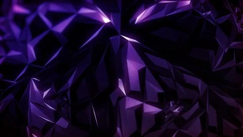 Glow Dark Polygons Background Stock Illustration