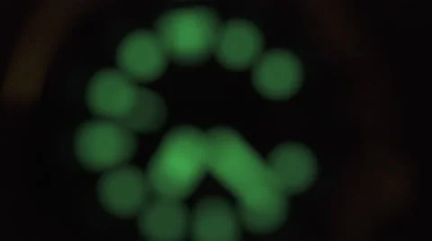 Glow in the dark watch lume paint. Extreme Close up seconds hand.  Stock-Footage 60034655