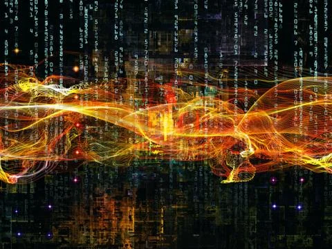 Glow of Digital Network 스톡 일러스트