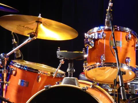 Glow of a Drum Kit Stock Photos