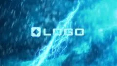 Glow Dynamic Storm Logo Animation Intro Stock After Effects