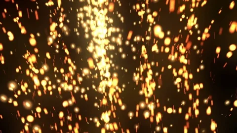 Glow Elegant Particles Gold Stock Footage 73918556