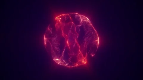 Glow energy sphere Stock Footage 309334564