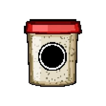 Glow exfoliating scrub pixel art vector illustration Stock Illustration
