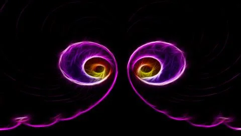 Glow eye. abstract wallpaper Stock Illustration