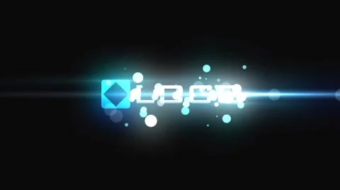 Glow Fast Particle Light Streak Corporate Logo Reveal Stinger After Effects stock