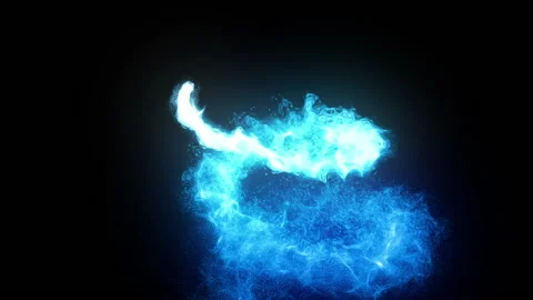 Glow fire particle trail effect circle animation 動画素材 147260402
