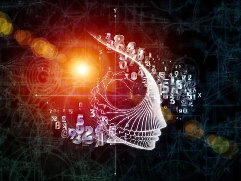 Glow of Geometry Illustrazione stock