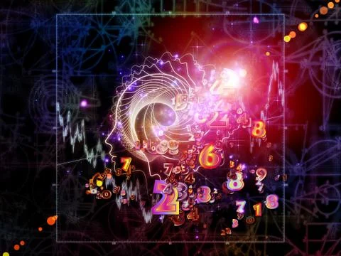 Glow of Geometry Illustrazione stock