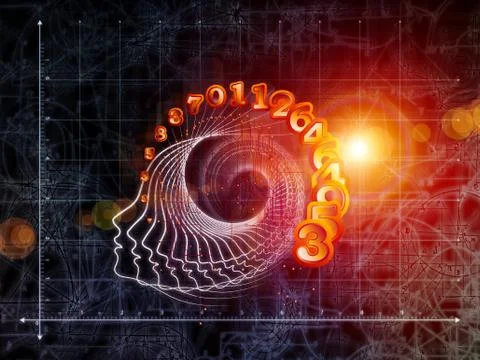 Glow of Geometry Illustrazione stock