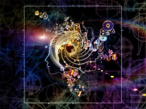 Glow of Geometry イラスト素材